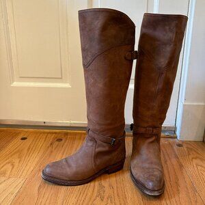 Frye Dorado Leather Riding Boot with Lug Sole - Sz 7.5